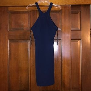 Navy blue bodycon dress
